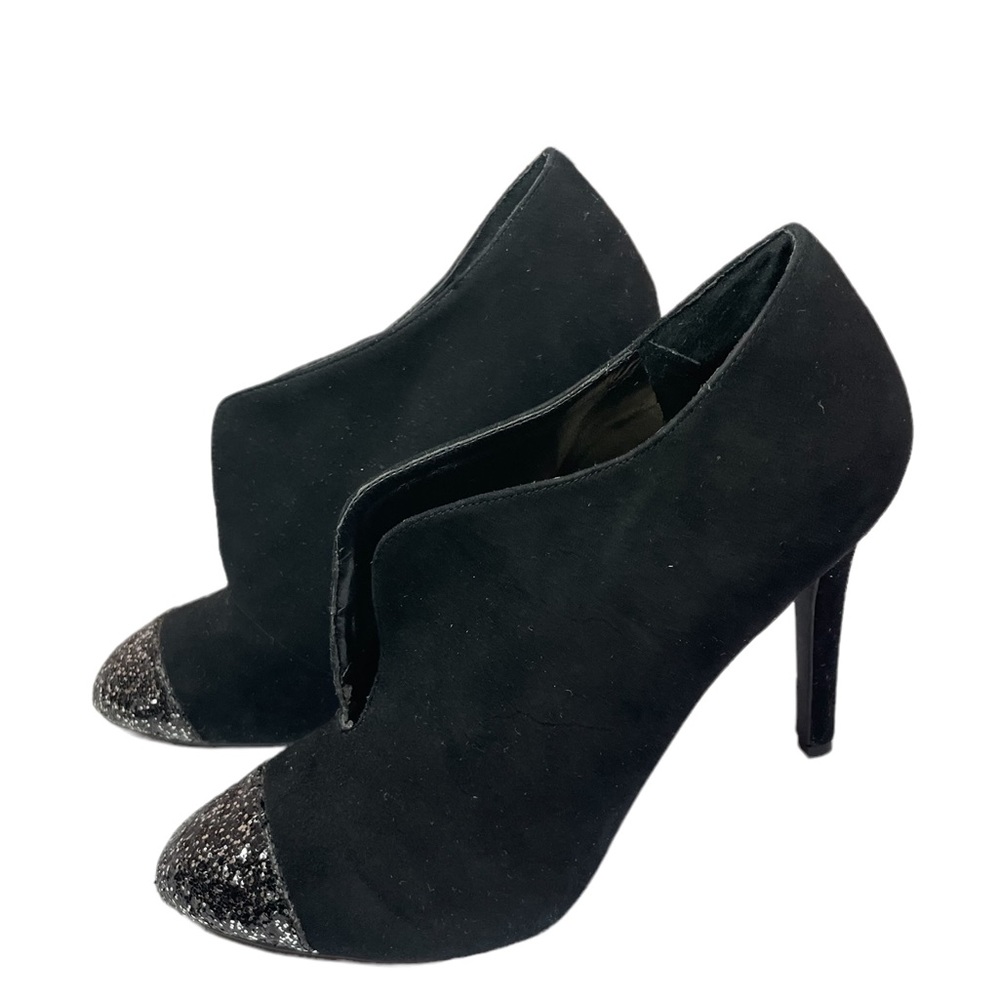 Jessica Simpson Heeled Booties with Silver Point Sz 9